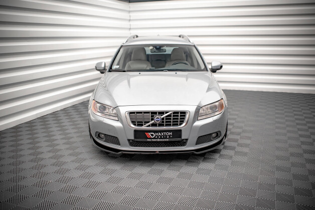 Cup Spoilerlippe Front Ansatz V.2 passend für Volvo V70 Mk3 schwarz Hochglanz