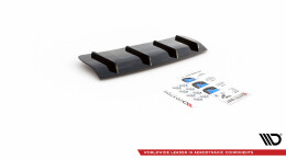 Heck Ansatz Diffusor passend für Volvo V70 Mk3 Carbon Look