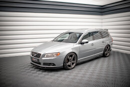 Seitenschweller Ansatz Cup Leisten passend für Volvo V70 Mk3 Carbon Look