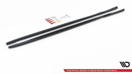 Seitenschweller Ansatz Cup Leisten passend für Volvo V70 Mk3 Carbon Look