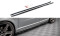 Seitenschweller Ansatz Cup Leisten für Volvo V70 Mk3 Carbon Look