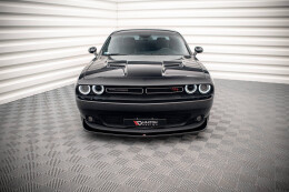 Cup Spoilerlippe Front Ansatz für Dodge Challenger RT Mk3 FL schwarz Hochglanz