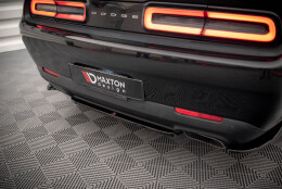 Mittlerer Cup Diffusor Heck Ansatz passend für Dodge Challenger RT / GT Mk3 Facelift schwarz Hochglanz