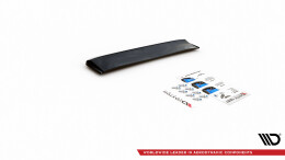Mittlerer Cup Diffusor Heck Ansatz passend für Dodge Challenger RT / GT Mk3 Facelift schwarz Hochglanz