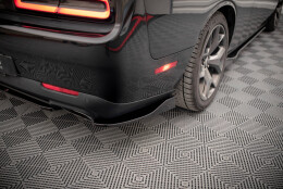 Heck Ansatz Flaps Diffusor passend für Dodge Challenger RT / GT Mk3 Facelift schwarz Hochglanz