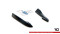 Heck Ansatz Flaps Diffusor passend für Dodge Challenger RT / GT Mk3 Facelift schwarz Hochglanz