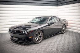 Seitenschweller Ansatz Cup Leisten passend für Dodge Challenger RT / GT Mk3 Facelift schwarz Hochglanz