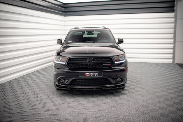 Cup Spoilerlippe Front Ansatz passend für Dodge Durango RT Mk3 schwarz Hochglanz