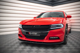 Street Pro Cup Spoilerlippe Front Ansatz passend für Dodge Charger RT Mk7 Facelift SCHWARZ