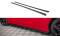 Street Pro Seitenschweller Ansatz Cup Leisten passend für Dodge Charger RT Mk7 Facelift rot