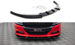 Cup Spoilerlippe Front Ansatz V.1 passend für Dodge Charger RT Mk7 Facelift schwarz Hochglanz
