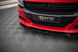 Cup Spoilerlippe Front Ansatz V.1 passend für Dodge Charger RT Mk7 Facelift schwarz Hochglanz