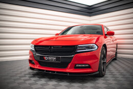 Cup Spoilerlippe Front Ansatz V.1 passend für Dodge Charger RT Mk7 Facelift schwarz Hochglanz