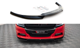 Cup Spoilerlippe Front Ansatz V.2 passend für Dodge Charger RT Mk7 Facelift schwarz Hochglanz