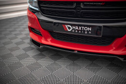 Cup Spoilerlippe Front Ansatz V.2 passend für Dodge Charger RT Mk7 Facelift schwarz Hochglanz