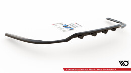 Mittlerer Cup Diffusor Heck Ansatz DTM Look passend für Dodge Charger RT Mk7 Facelift schwarz Hochglanz
