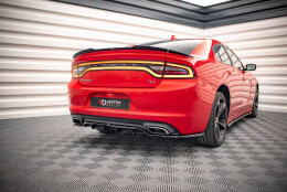 Street+ Mittlerer Diffusor RACE Heck Ansatz passend für Dodge Charger RT Mk7 FL schwarz Hochglanz