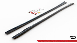 Seitenschweller Ansatz Cup Leisten passend für Dodge Charger RT Mk7 Facelift schwarz Hochglanz