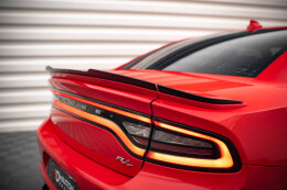 Heck Spoiler Aufsatz Abrisskante für Paket Dodge Charger RT Mk7 FL schwarz Hochglanz