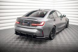 Street Pro Heckschürze Heck Ansatz Diffusor passend für BMW M3 G80 rot