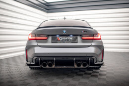 Street Pro Heckschürze Heck Ansatz Diffusor passend für BMW M3 G80 rot