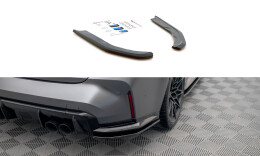 Heck Ansatz Flaps Diffusor V.1 passend für BMW M3 Limousine / Touring G80 / G81 schwarz Hochglanz