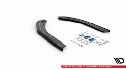 Heck Ansatz Flaps Diffusor V.1 passend für BMW M3 Limousine / Touring G80 / G81 schwarz Hochglanz
