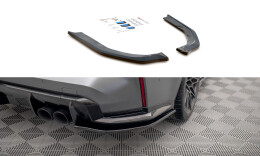 Heck Ansatz Flaps Diffusor V.2 passend für BMW M3 Limousine / Touring G80 / G81 schwarz Hochglanz