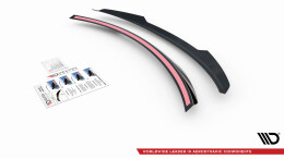 Heck Spoiler Aufsatz Abrisskante passend für Opel Insignia Mk2 schwarz Hochglanz