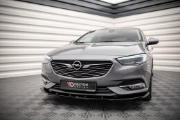 Cup Spoilerlippe Front Ansatz V.1 passend für Opel Insignia Mk2 schwarz Hochglanz