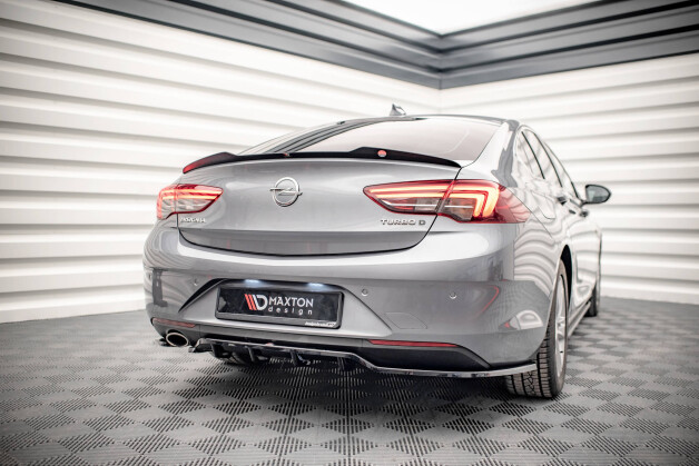Mittlerer Cup Diffusor Heck Ansatz DTM Look passend für Opel Insignia Mk2 schwarz Hochglanz