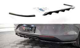 Mittlerer Cup Diffusor Heck Ansatz DTM Look passend für Opel Insignia Mk2 schwarz Hochglanz