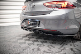 Mittlerer Cup Diffusor Heck Ansatz DTM Look passend für Opel Insignia Mk2 schwarz Hochglanz