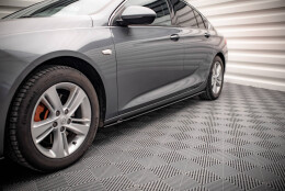 Seitenschweller Ansatz Cup Leisten passend für Opel Insignia Mk2 schwarz Hochglanz