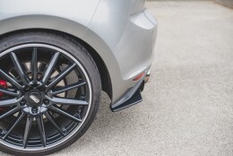 Street Pro Heck Ansatz Flaps Diffusor V.1 L + R passend für VW Golf 7 GTI schwarz-rot
