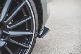 Street Pro Heck Ansatz Flaps Diffusor V.1 L + R passend für VW Golf 7 GTI schwarz-rot