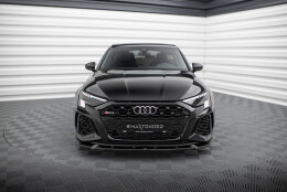 Street+ Spoilerlippe Front Ansatz V.1 passend für Audi RS3 Sportback 8Y schwarz Hochglanz