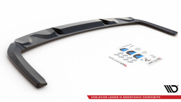 Mittlerer Cup Diffusor Heck Ansatz passend für Audi RS3 Limousine 8Y schwarz Hochglanz