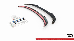 Heck Spoiler Aufsatz Abrisskante passend für Audi A3 Sportback 8V schwarz Hochglanz