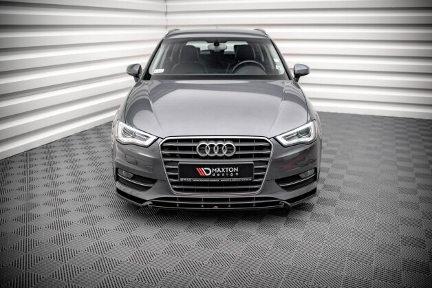 Cup Spoilerlippe Front Ansatz passend für Audi A3 Sportback 8V schwarz Hochglanz