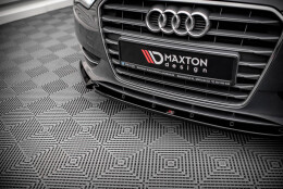 Cup Spoilerlippe Front Ansatz passend für Audi A3 Sportback 8V schwarz Hochglanz