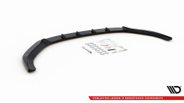 Cup Spoilerlippe Front Ansatz passend für Audi A3 Sportback 8V schwarz Hochglanz
