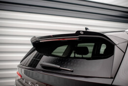 Heck Spoiler Aufsatz Abrisskante passend für Skoda Enyaq iV schwarz Hochglanz
