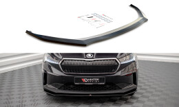 Cup Spoilerlippe Front Ansatz V.1 passend für Skoda Enyaq iV schwarz Hochglanz