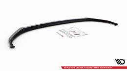 Cup Spoilerlippe Front Ansatz V.1 passend für Skoda Enyaq iV schwarz Hochglanz