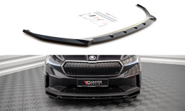 Cup Spoilerlippe Front Ansatz V.2 passend für Skoda Enyaq iV schwarz Hochglanz