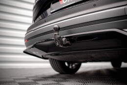 Mittlerer Cup Diffusor DTM Look Heck Ansatz für Skoda Enyaq iV schwarz Hochglanz