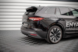 Mittlerer Cup Diffusor DTM Look Heck Ansatz für Skoda Enyaq iV schwarz Hochglanz