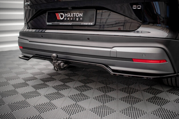 Mittlerer Cup Diffusor Heck Ansatz DTM Look passend für Skoda Enyaq iV Carbon Look