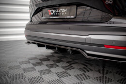 Mittlerer Cup Diffusor Heck Ansatz DTM Look passend für Skoda Enyaq iV Carbon Look